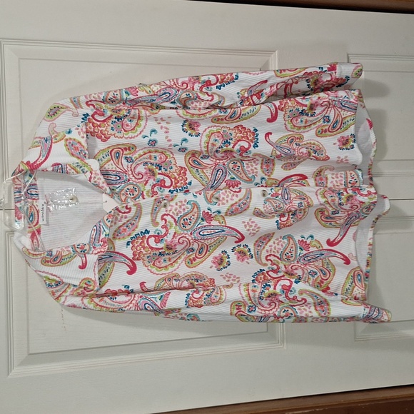 Emily Wonder button-up colorful floral shacket jacket - XL